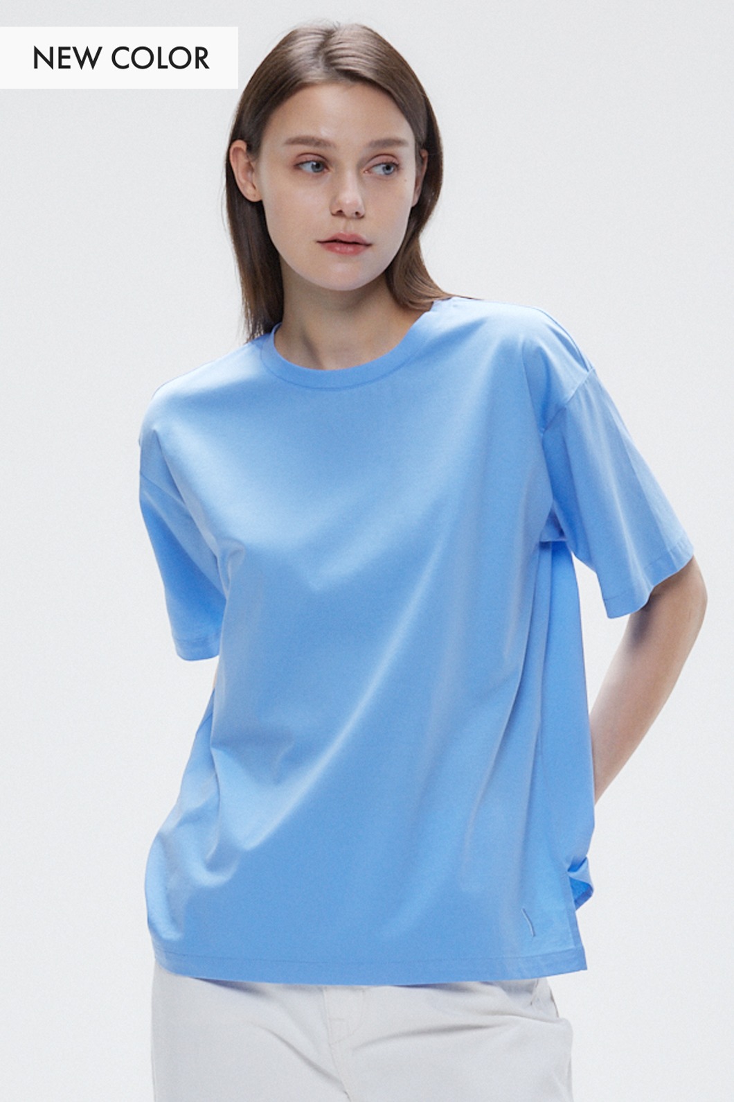시그니처 루즈 &amp; 릴렉스 핏 반소매 티셔츠 (WOMEN)
